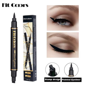 Create sharp, symmetrical wings in seconds with this 2 in 1 Winged Eyeliner. Featuring a wing stamp and precision liquid liner in one pen, it is waterproof, quick-drying and long-lasting.